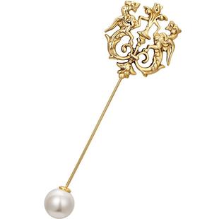 shes茜子凡尔赛之梦巴洛克狮子座权杖胸针高档奢华胸花西装配饰