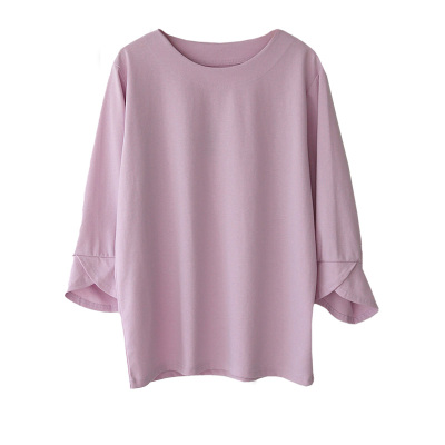 夏装新款大码洋气遮肉小个子上衣