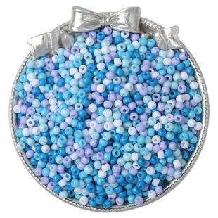 2/3mm超优油画实色烤漆玻璃米珠diy材料手工串珠项链饰品配件