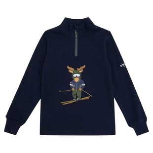 挪威WoolLand美利奴羊毛速干衣儿童滑雪套装秋冬男童长袖吸湿排汗