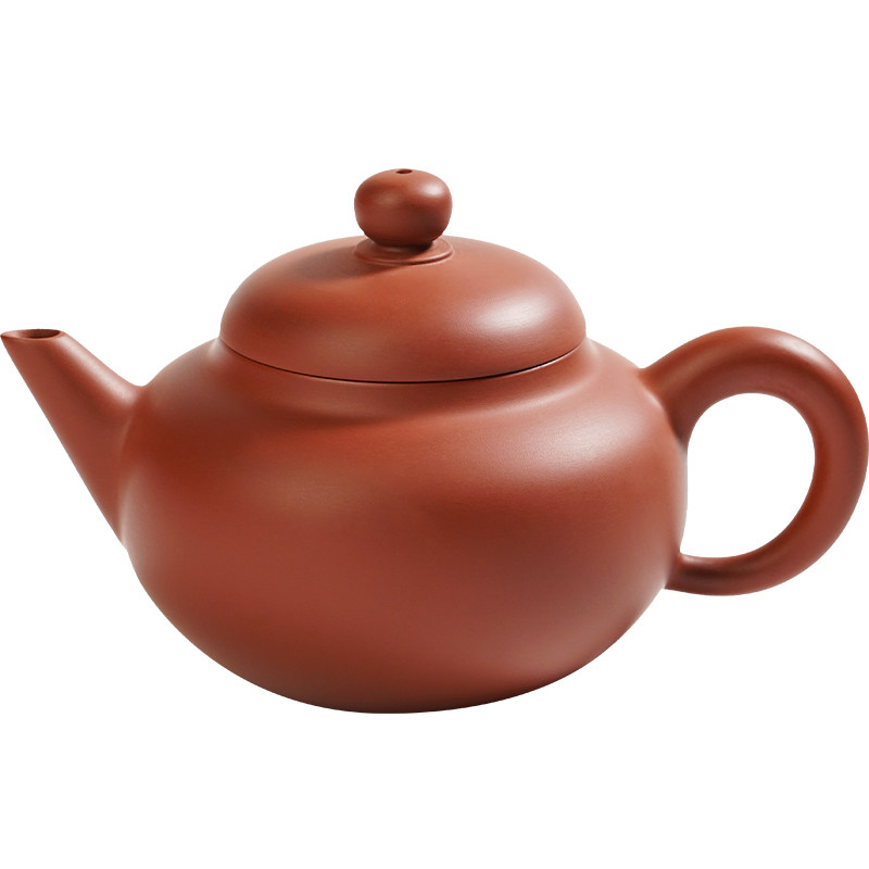 潮州手拉壶水平壶原矿朱泥壶名家茶壶