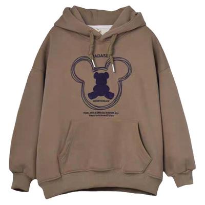 纯棉女童卫衣春秋冬款加绒上衣