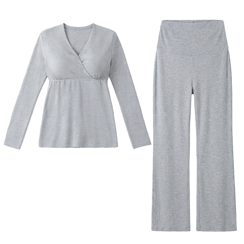 momjane月子服莫代尔孕妇睡衣