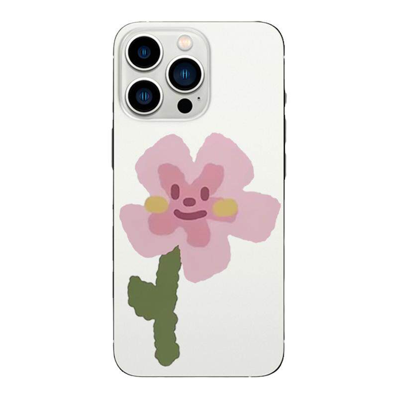 可爱花朵适用iphone17promax卡通15动漫13情侣苹果16promax防摔12简约14硅胶透明手机壳华为小米v