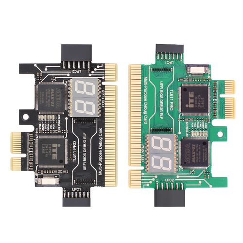 鹿仙子台式机多用途调试卡电脑主板诊断卡PCIE/LPC笔记本故障检测