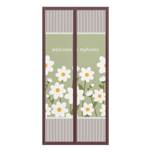 2026新款半隐私防蚊门帘魔术贴免打孔高档卧室家用遮挡帘防偷窥