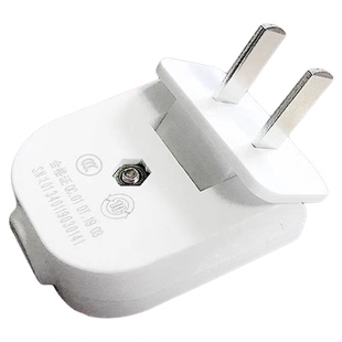 公牛2脚插头可旋转90度10A不带线转弯拆2两角扁家用T-10L6二孔项