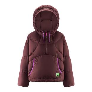 eral  nc短款羽绒服女冬季2024鸭绒连帽面包服宽松加厚设计感外套