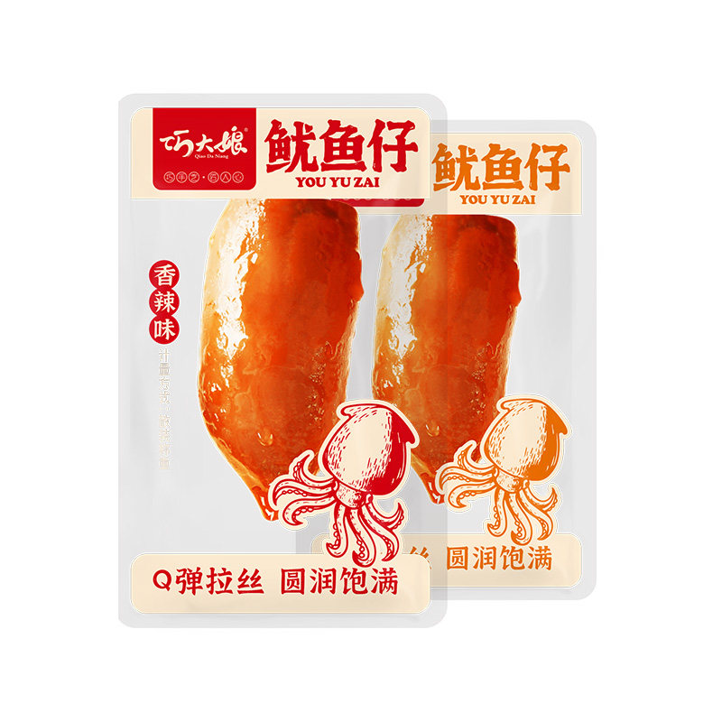 巧大娘香辣鱿鱼仔即食海鲜