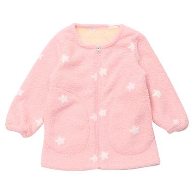 女童羽绒服罩衣洋气秋冬季儿童加绒加厚罩衫围衣宝宝画画吃饭护衣