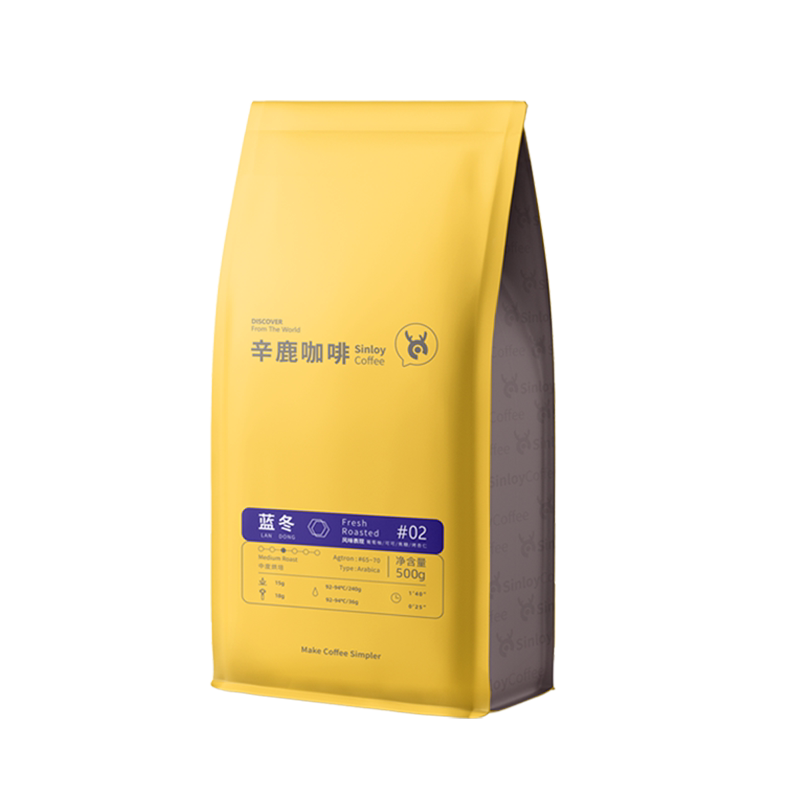 Sinloy辛鹿 蓝冬/意夏拼配云南咖啡豆 精品新鲜烘焙可现磨粉500G