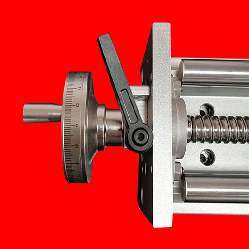 手摇手动锁紧数显调节垂直滑台模组十字数控机床木工切割打标送料