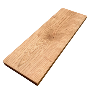 樱桃木实木隔板墙上置物架一字板搁板层板装饰收纳书房厨房定制