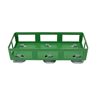 花泥托盘带吸盘长方形塑料绿色托底六爪插花用品婚车车头装饰配件