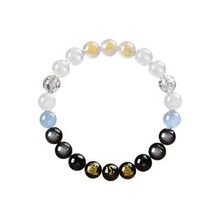 普陀山五行多宝手串补缺水喜用金水火土水晶手链男女款本命年礼物