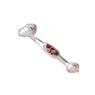 纯银如意999足银摆件贺岁纪念投资银条牡丹如意保险公司年庆送