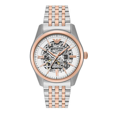 【自营】Armani阿玛尼机械手表男镂空夜光拼色运动机械表AR60092