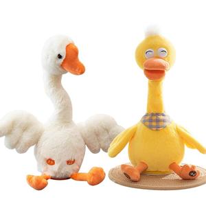 复读鸭0-1岁3婴儿学说话会唱歌跳舞安抚宝宝哄娃神器玩偶毛绒玩具