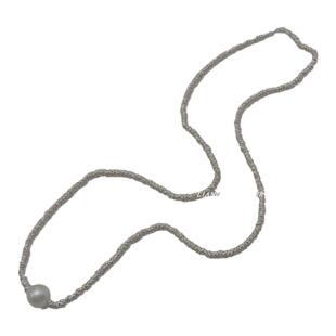 朴夫人同款气质长款珍珠项链女配饰港风手工串圈轻奢时尚毛衣链潮