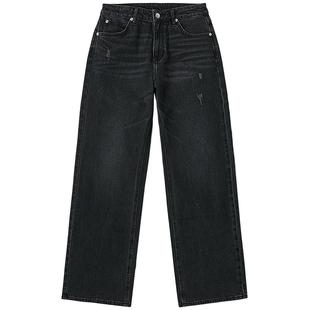 【张凌赫代言】Lee商场同款25秋冬新品429标准直脚黑灰色女牛仔裤