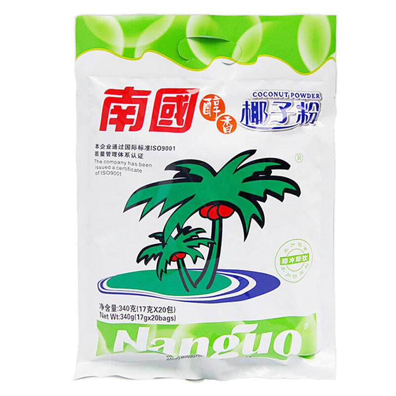 南国醇香椰子粉340g袋装海南特产