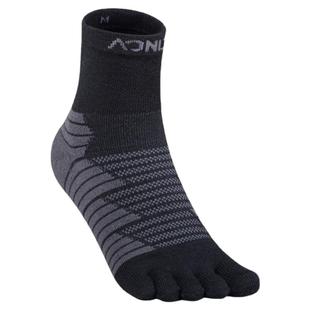 美国Coolmax加厚毛巾底运动五指袜缓震越野跑步登山篮球中筒速干