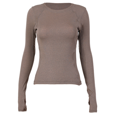 美丽诺羊毛打底上衣运动健身瑜伽