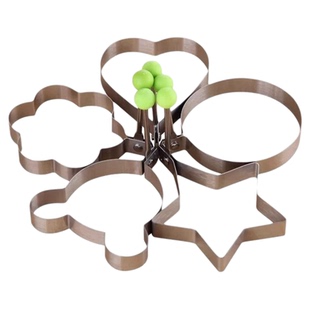 煎蛋模具煎蛋器家用不锈钢煎鸡蛋神器模型爱心形荷包蛋饭团磨具套