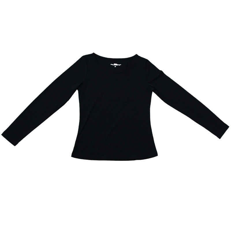 夏装纯棉运动长袖t恤女春夏薄款打底衫休闲运动上衣大码女士体恤