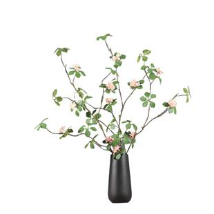 中式禅意仿真观音莲叶枯枝枯藤绿植假花室内客厅家居餐桌装饰插花