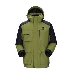 骆驼户外拒水羽绒服冲锋衣女三合一可拆卸两件套进藏旅游登山服男