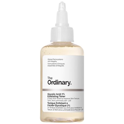 The Ordinary 7%甘醇酸清洁湿敷水爽肤水果酸to果酸水100ml