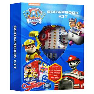 Paw Patrol Scrapbook Kit 汪汪队立大功 剪贴簿套装 宝石贴纸  DIY手工 创造力 想象力 专注力训练 5-8岁 儿童玩具 英文原版进口