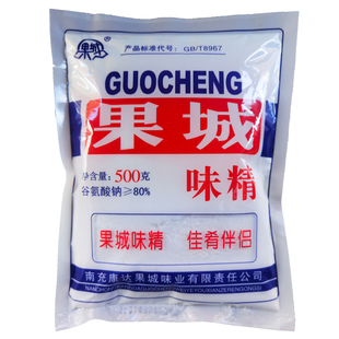 【正品】果城味精454g南充纯粮食制造粉末加盐味精营山凉面