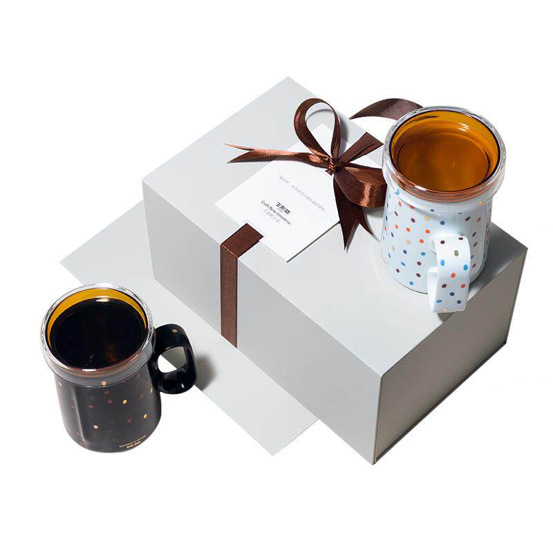 飞形物 RingMug情侣水杯咖啡杯陶瓷马克水杯子一对礼盒新婚礼物行