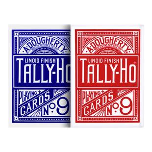 汇奇扑克Tally-Ho TH扇背圆背花式切牌扑克牌 单车牌魔术道具