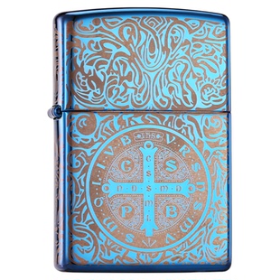 zippo正品打火机 康斯坦丁牧师蓝冰官方旗舰店防风煤油送男友礼物