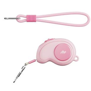 狗牵引绳可自动伸缩迷你便携小白鲨牵引绳宠物猫咪带灯遛狗绳狗绳