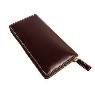 匠心 日本新禧马臀皮长款拉链钱包 手工制作手包定制全皮钱夹男女