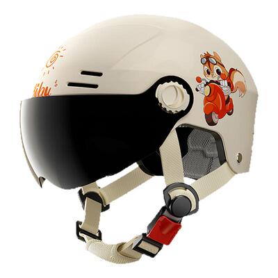 夏季3C认证儿童头盔男女宝宝小孩电瓶车电动车安全帽四季半盔国标