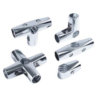 25mm32不锈钢连接件展示晾衣货架新品固定件弯管对接头单杆拼接