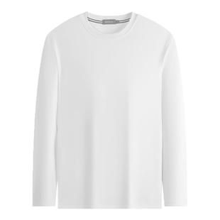 杉杉官方正品纯棉长袖T恤男款2025秋季新款圆领卫衣男内搭打底衫