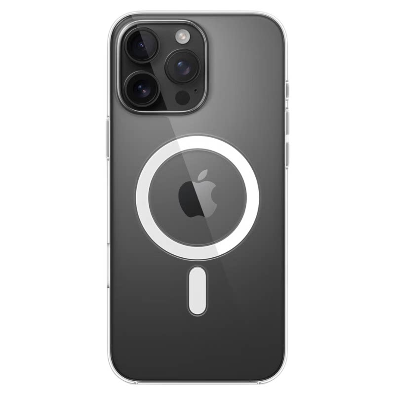 官方原装正品苹果MagSafe磁吸手机壳iPhone13/14/15/16/17ProMax/Plus系列纯透明不发黄防