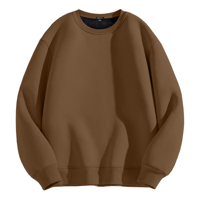 真维斯圆领卫衣男秋冬季加绒外套