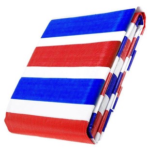 加厚彩条布特厚三色布防雨布篷布防水防晒油布工地工程围挡