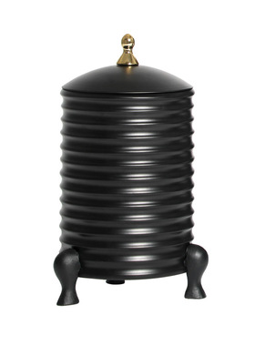 新中式风黑色金属储物柜家居装饰