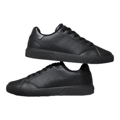 特步绿尾小白鞋情侣低帮板鞋