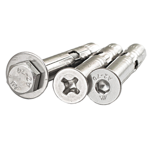 304不锈钢半圆头内膨胀螺丝圆头十字膨胀螺杆杯头内六角膨胀螺栓