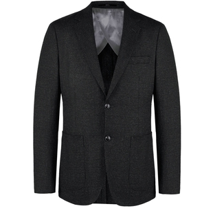 SATCHI沙驰男装商场同款男士西服秋季新款羊毛千鸟格西装外套