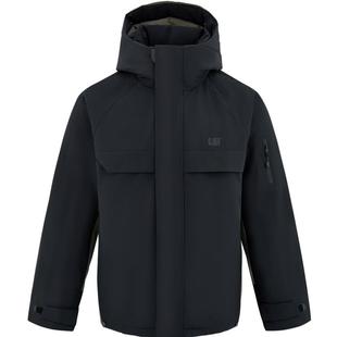 【三防】CAT卡特秋冬男士户外休闲工装风格拼色中长款羽绒服